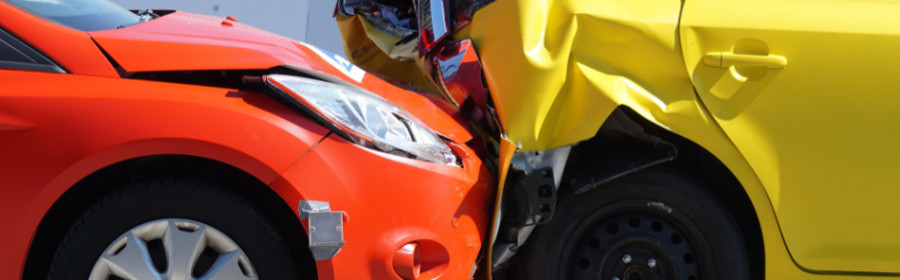 Car wreck on freeway