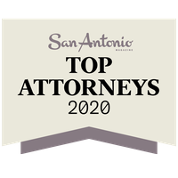 San Antonio Magazine Top Attorneys 2020 badge