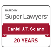 Dan Sciano Super Lawyers 20 Years badge